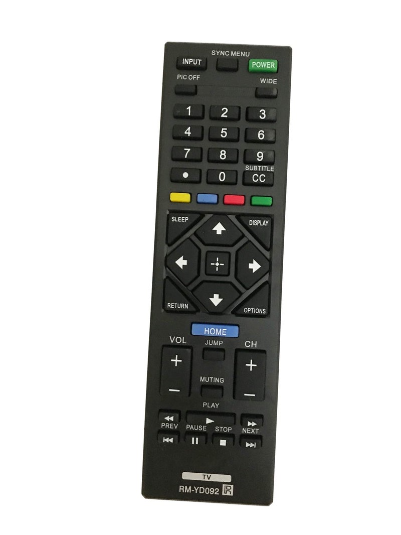 BOMAZ RM-YD092 Replacement Remote Control for Sony KDL-40R450A KDL-50R450A LED HDTV TV - Image 1